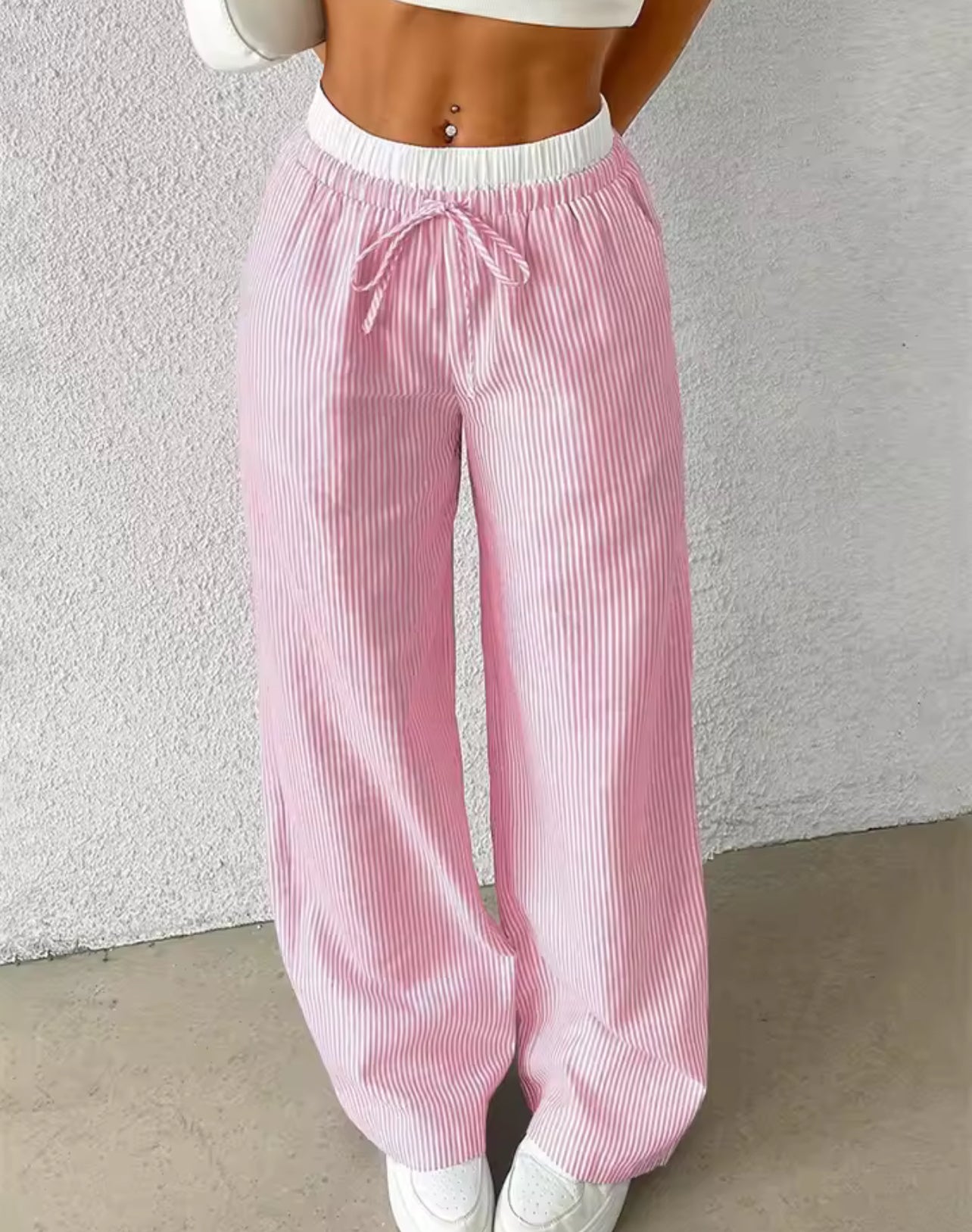 Striped Wide Leg Pants