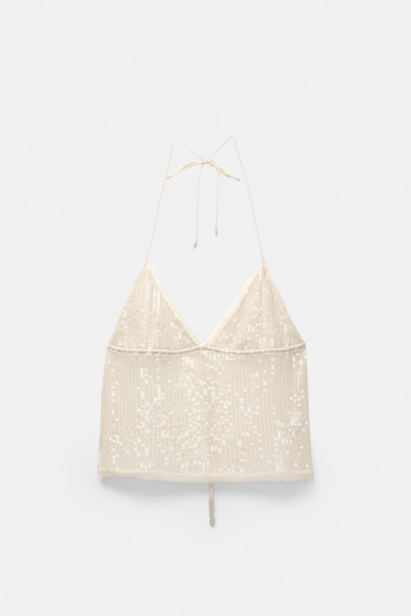 Sequin Halter Top