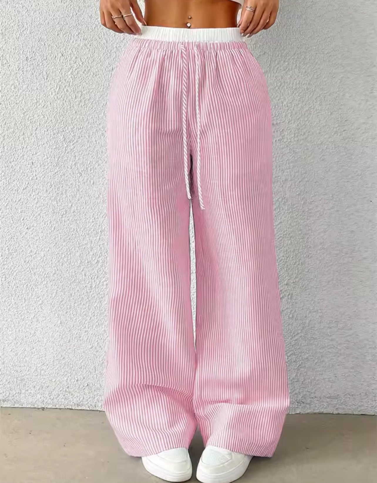 Striped Wide Leg Pants