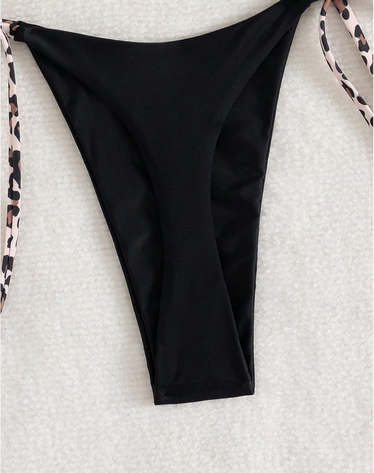 Black Leopard Strap Bikini