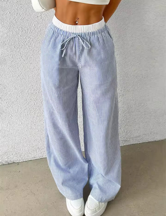 Striped Wide Leg Pants