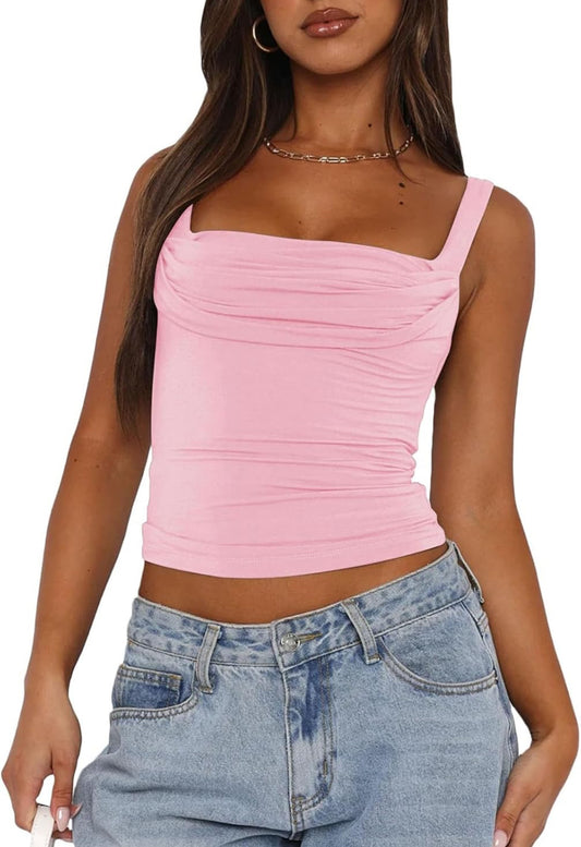 Sweetheart Ruched Tank