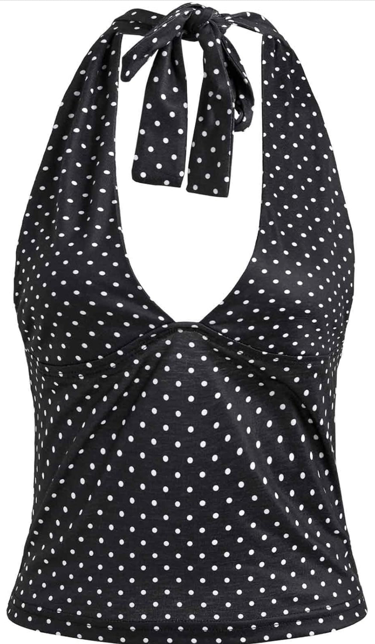 Halter V-Neck Top