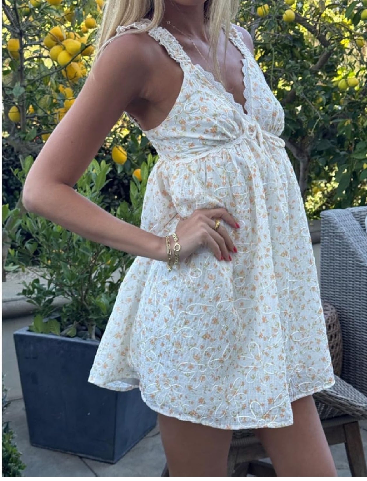 Honey Bloom Mini Dress