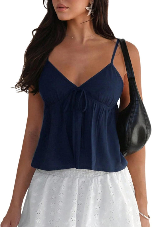 Tie Front Tank Top