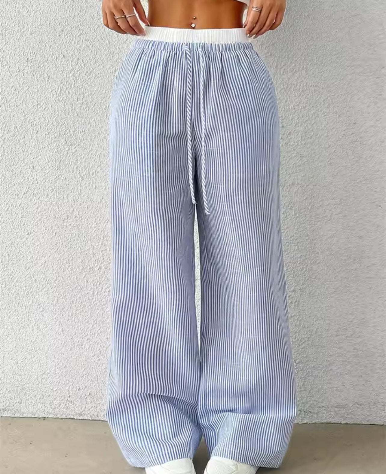 Striped Wide Leg Pants