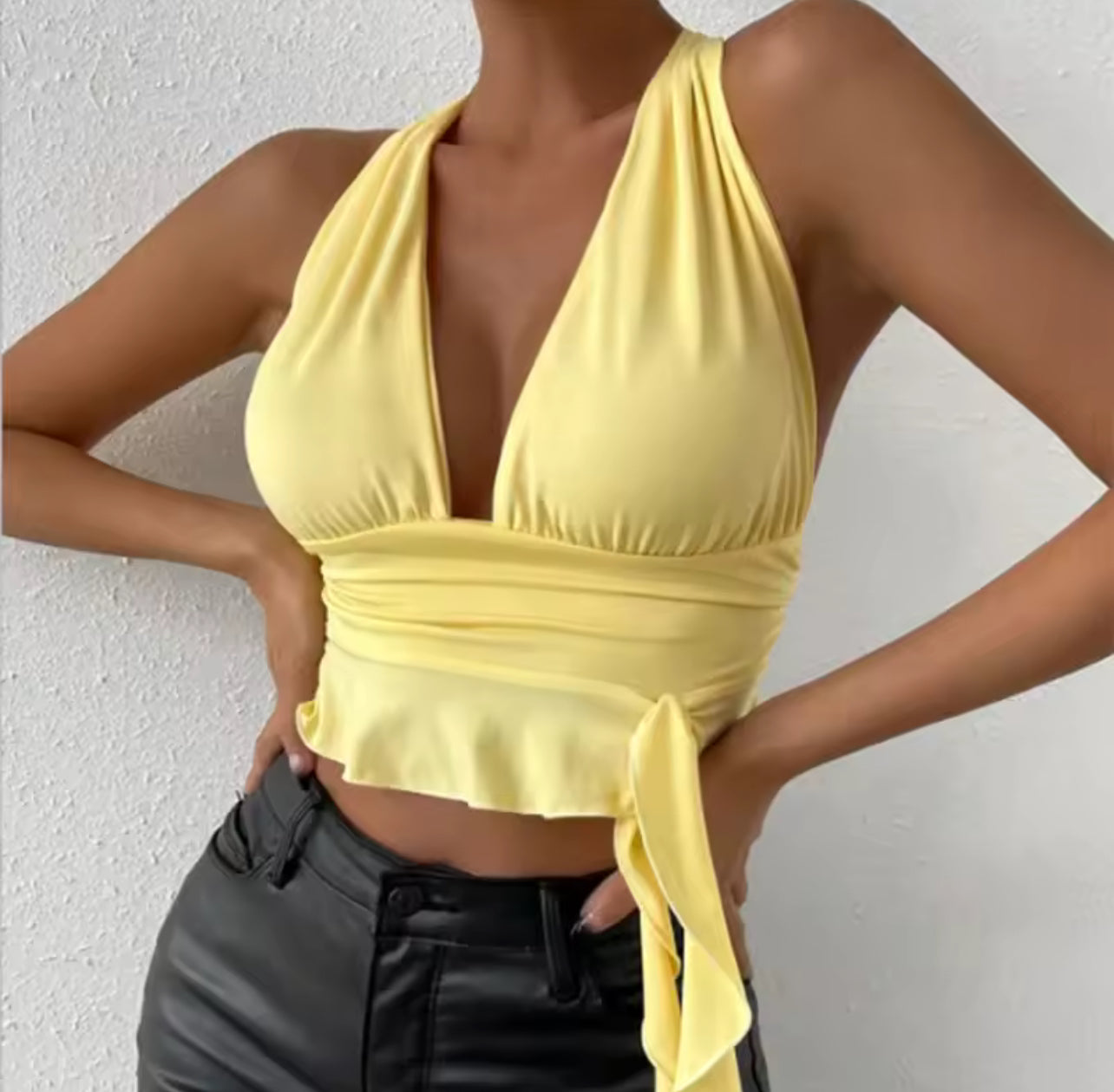 Lemon Drop Halter Top