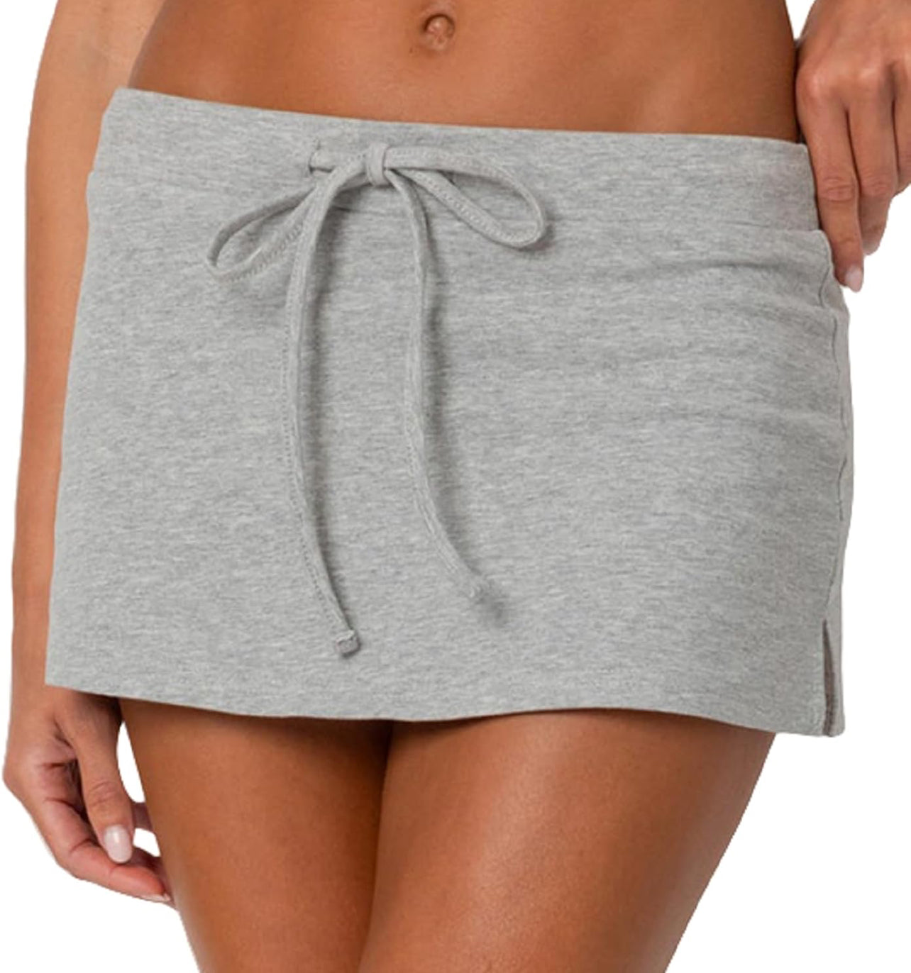 Drawstring Micro Skort