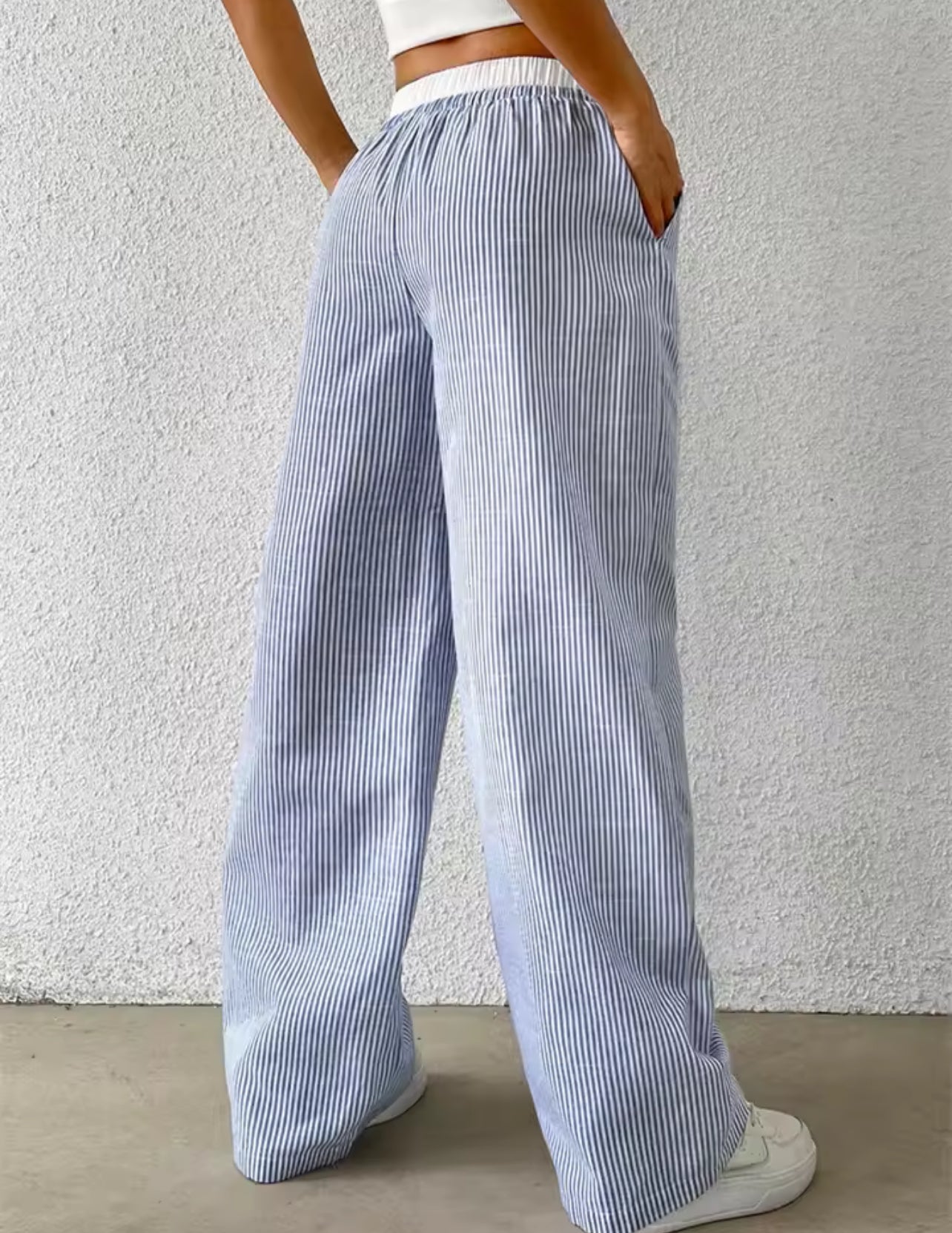 Striped Wide Leg Pants
