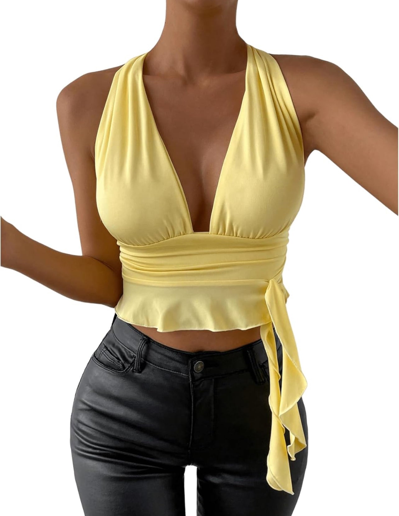 Lemon Drop Halter Top