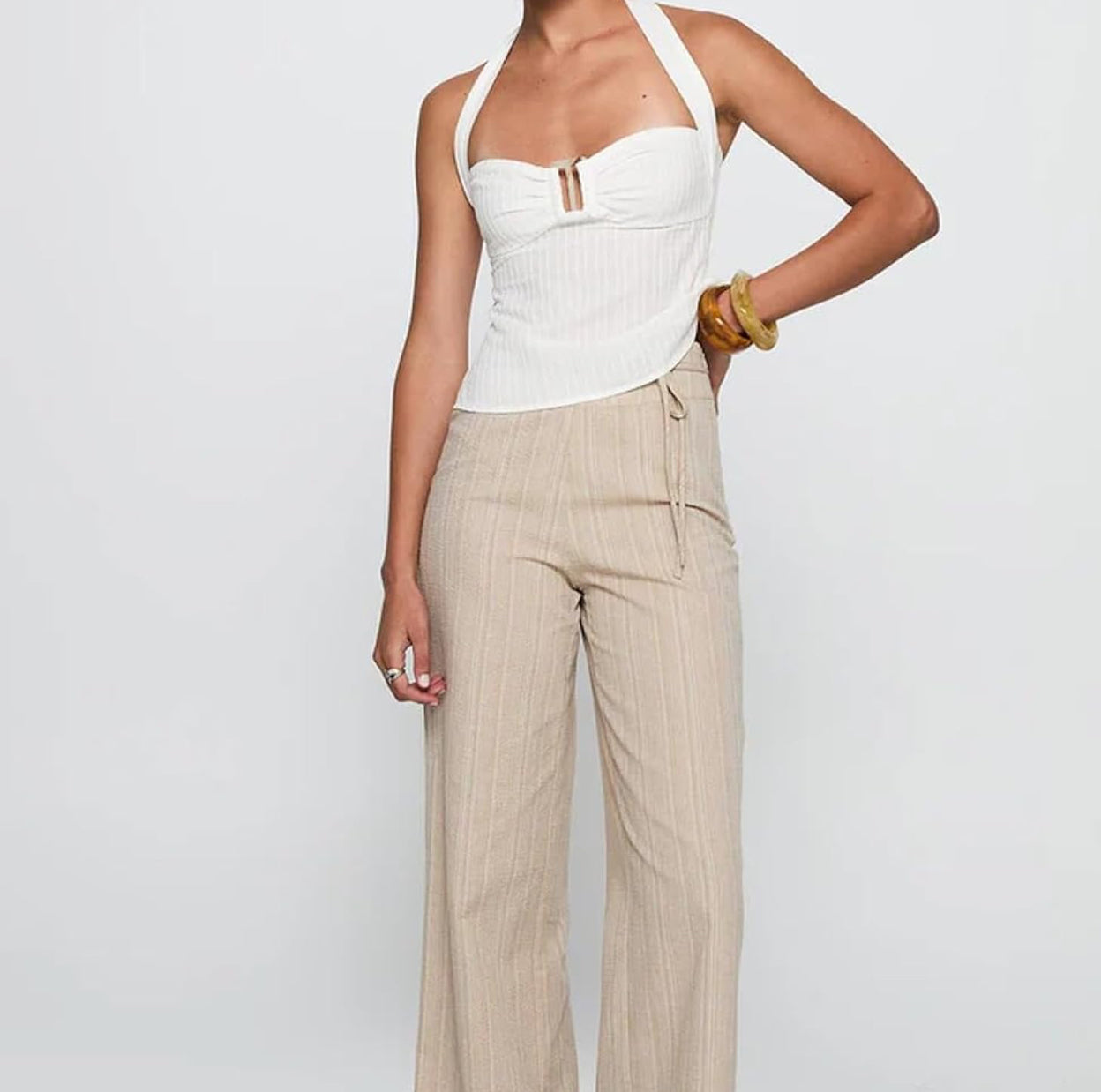 Buckle Halter Top