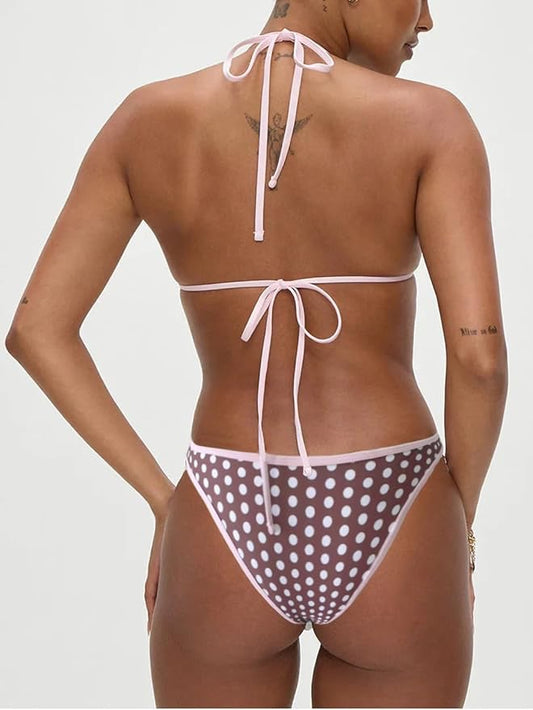 Brown Polka Dot Bikini
