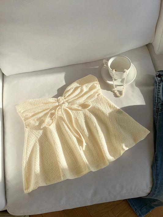 White Tie Tube Top