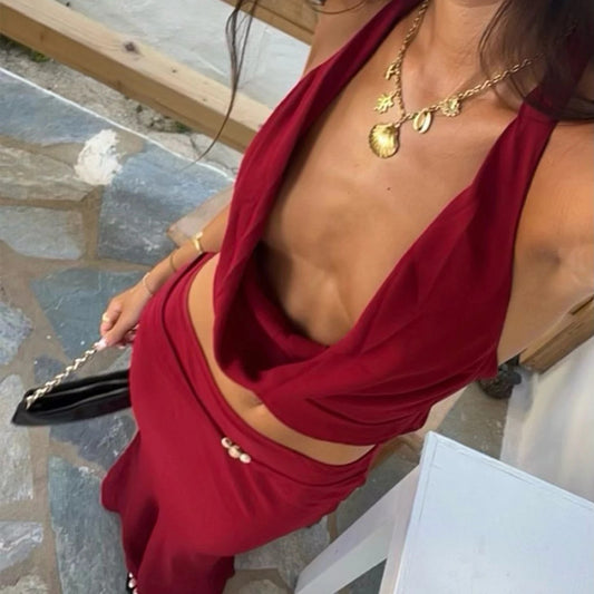 Satin Halter Top