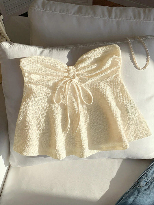 White Tie Tube Top