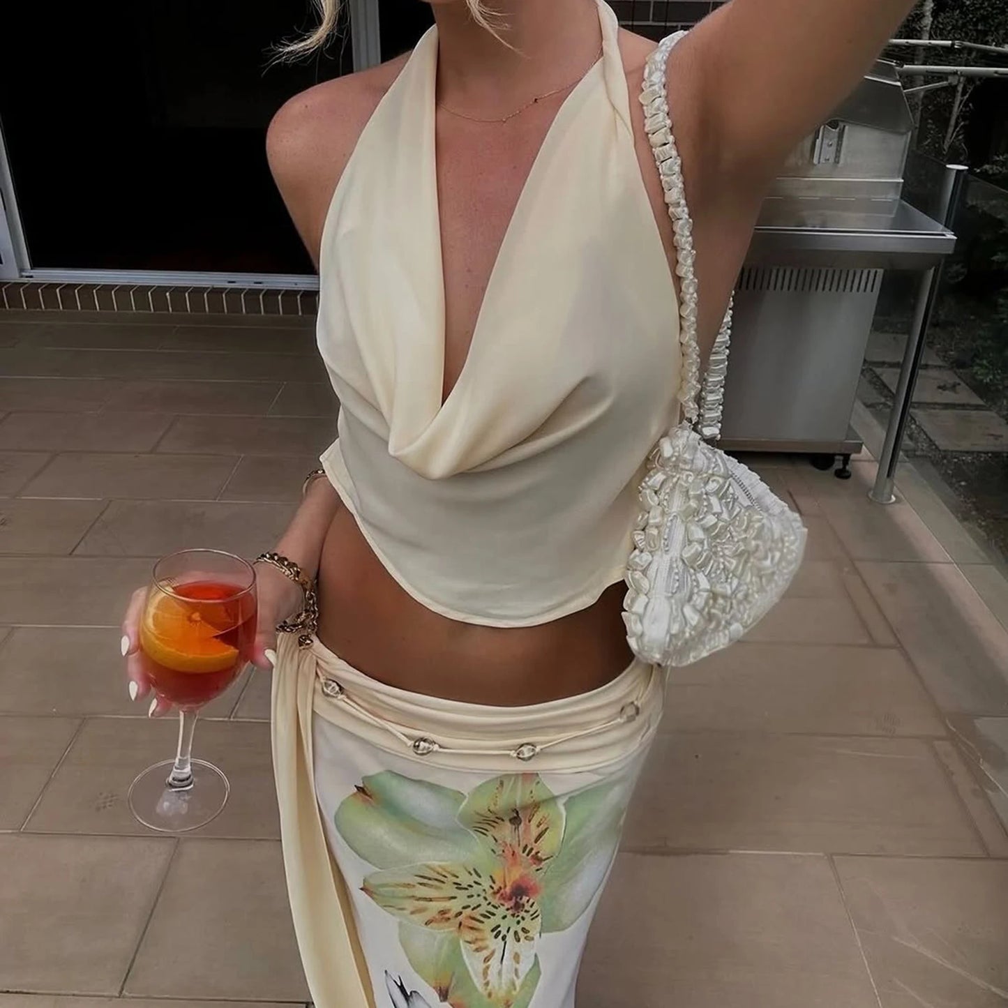 Satin Halter Top
